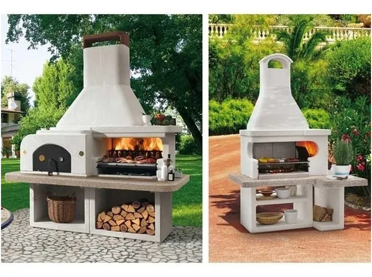 Barbecue da giardino in muratura