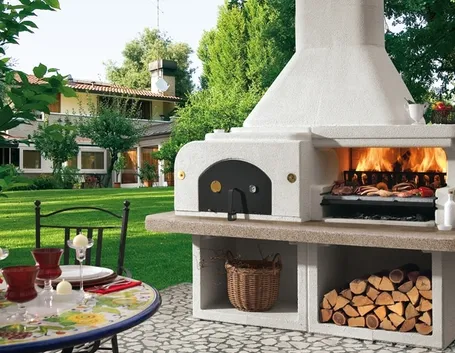 Barbecue a legna in muratura