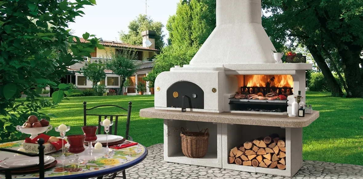 Barbecue a legna in muratura