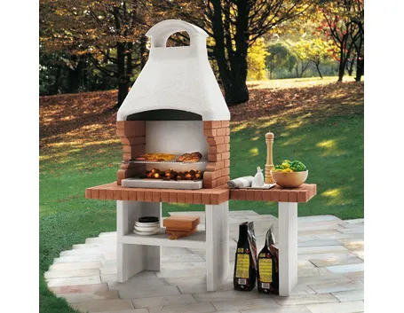 barbecue in pietra e mattoni