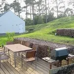 giardino con barbecue.