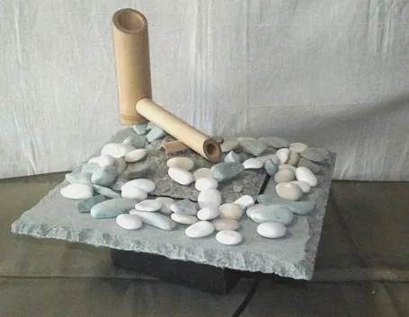 Fontana zen di bambù