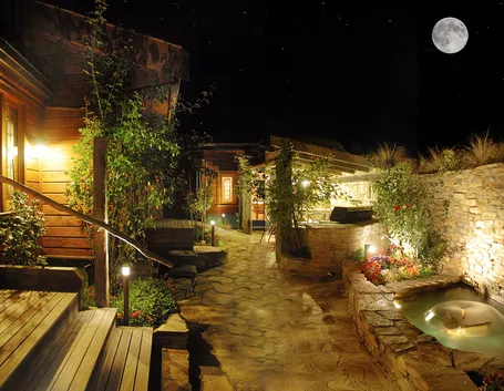 Giardino illuminato
