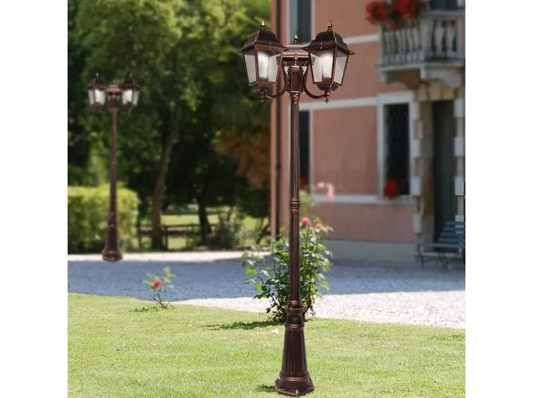 Lampione interrato per giardino