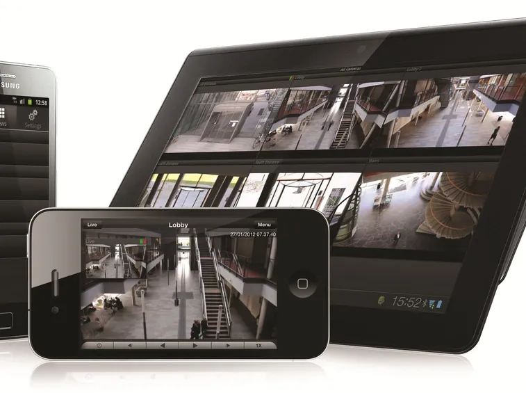 Le immagini della videosorveglianza ricevute su smartphone e tablet