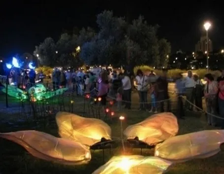 giardino e luci.