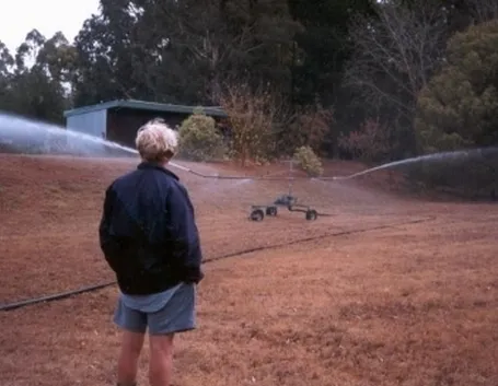 irrigatore con ruote