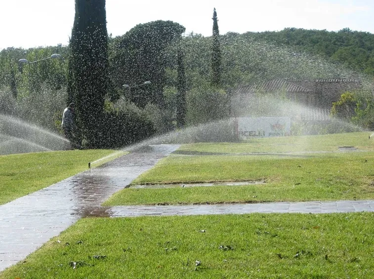Impianto di irrigazione all'aperto