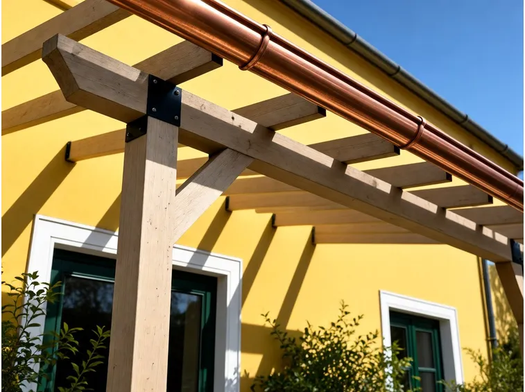 Pensilina in legno