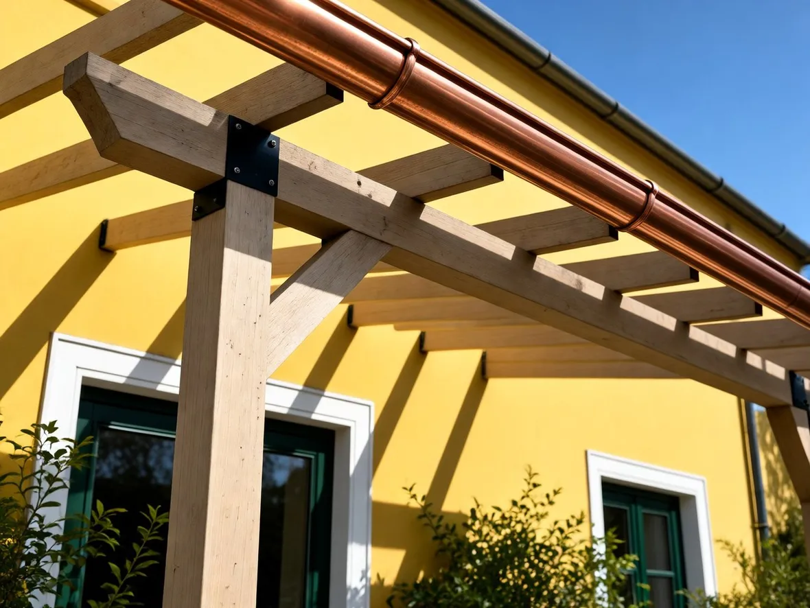 Pensilina in legno
