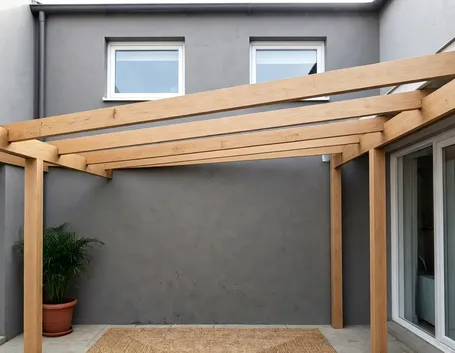 Progetto pergolato legno