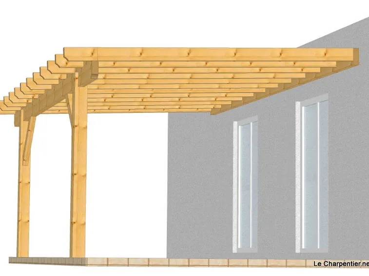 Progetto pergolato legno