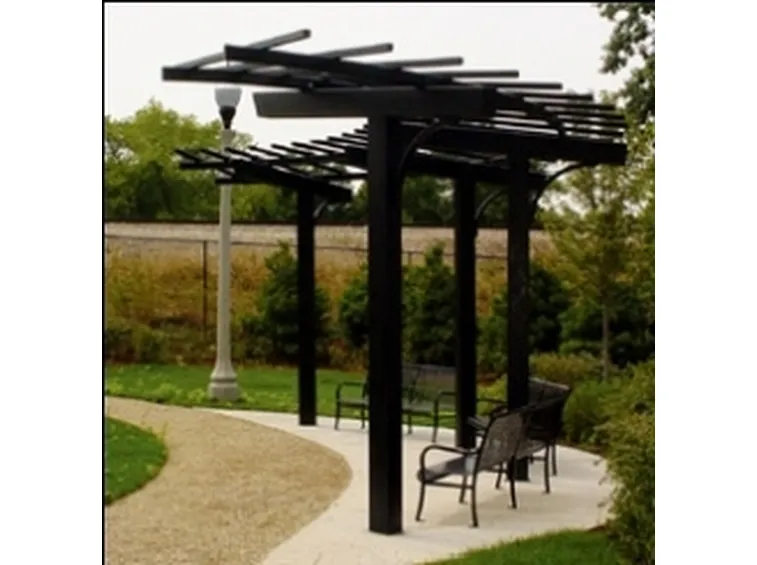 pergola in metallo.