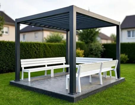 pergola in ferro.