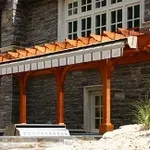 porticato in legno.