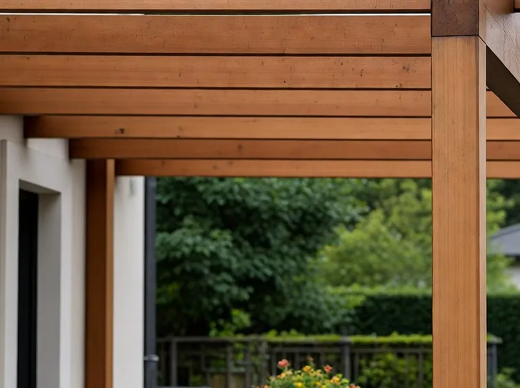 Una tettoia in legno