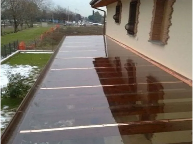 Tettoia in pvc