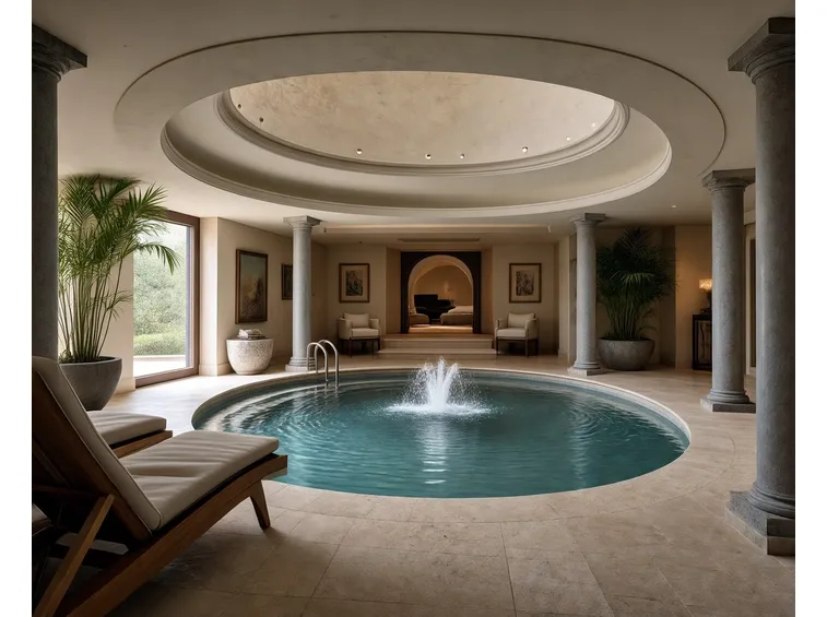 La piscina coperta