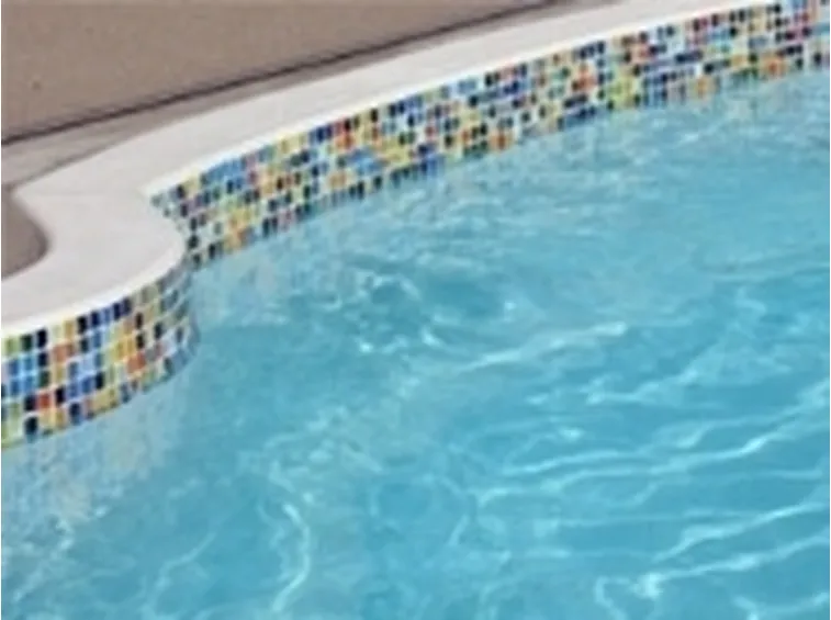 piscina con bordo.