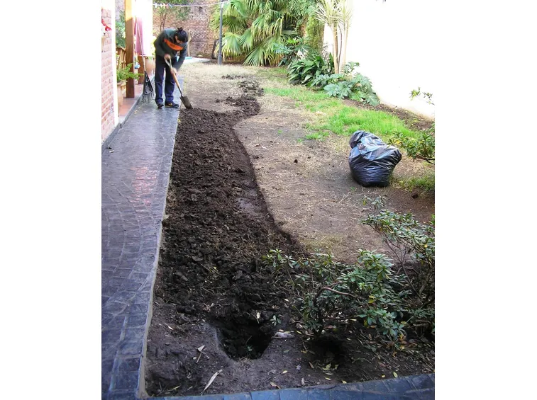 Inizio lavori piccolo giardino