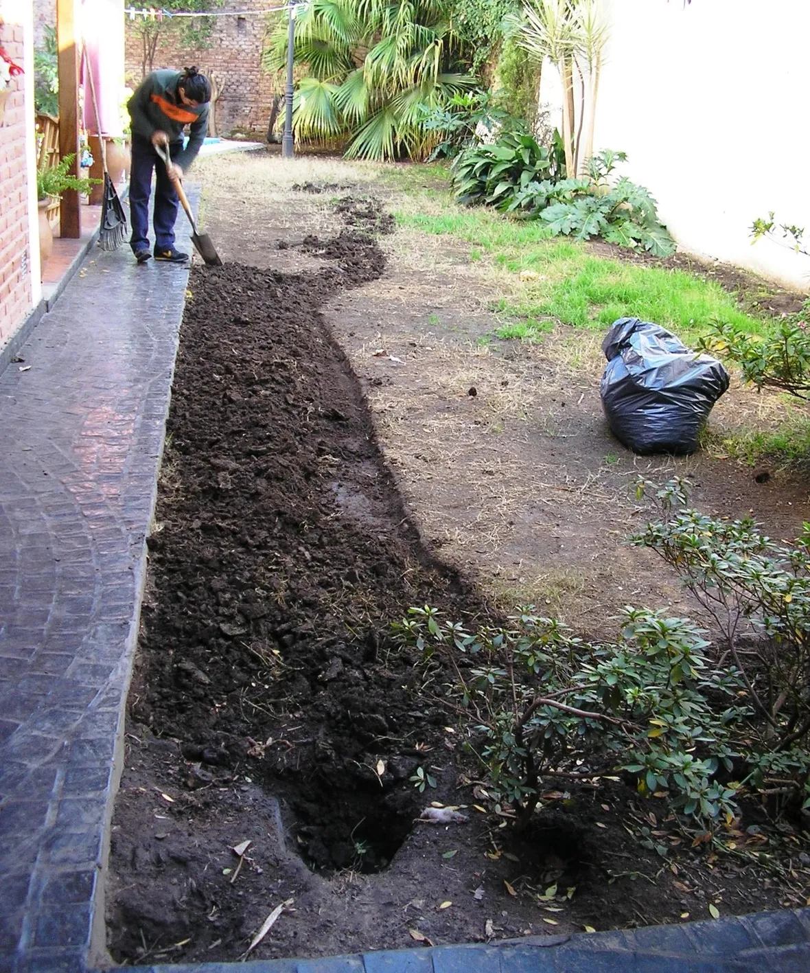 Inizio lavori piccolo giardino