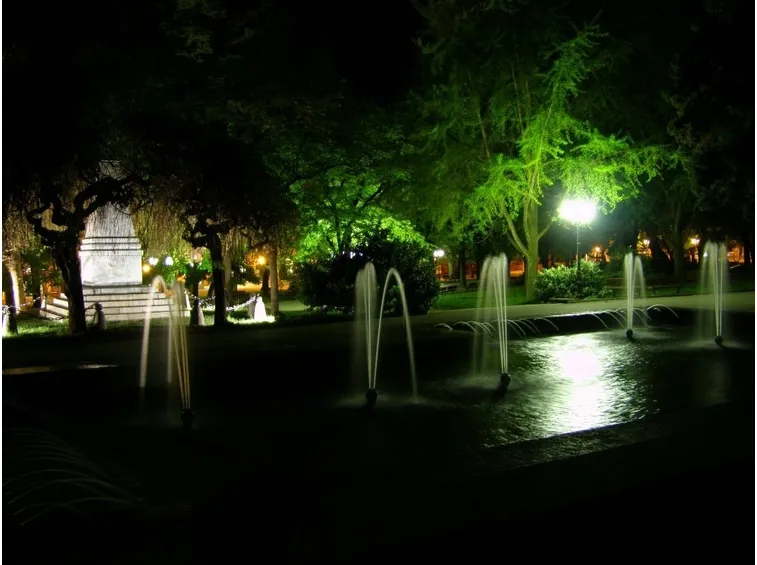 Giardino illuminato