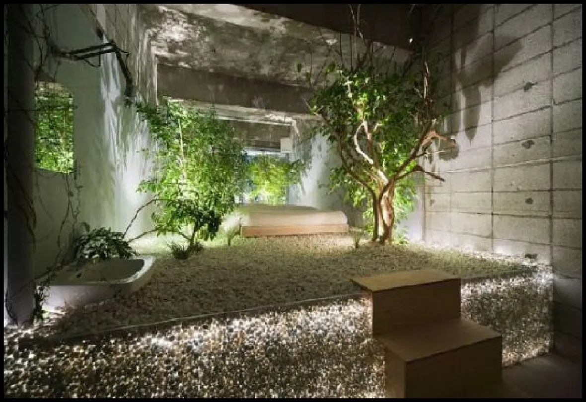giardino interno lussuoso