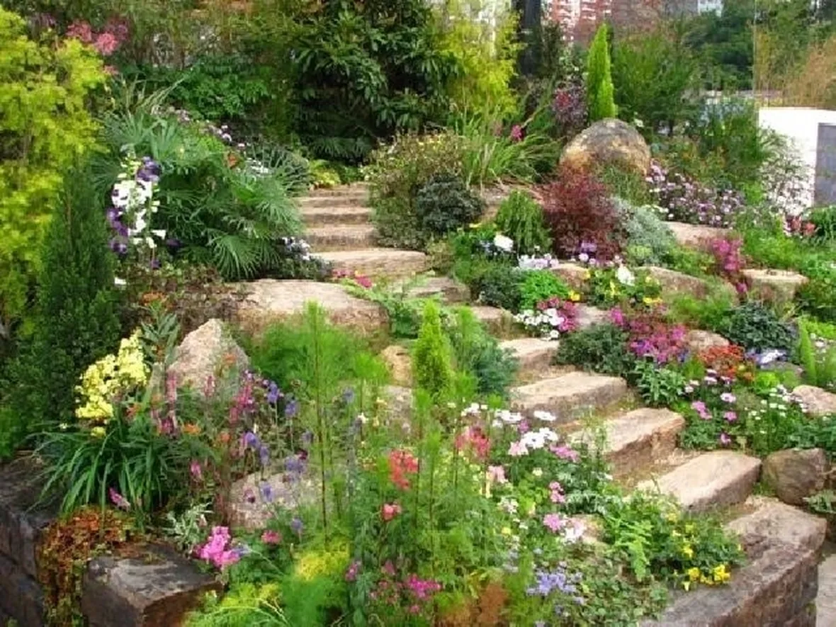 Un angolo di giardino