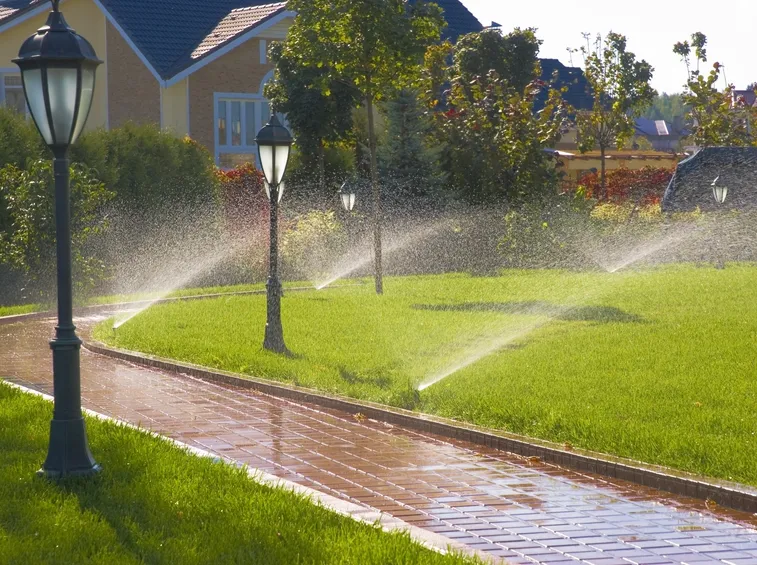 Irrigatori in funzione