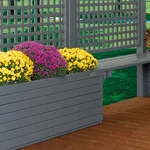 Fioriera in pvc con grigliato