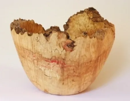 Esempio di vaso di legno fatto a mano