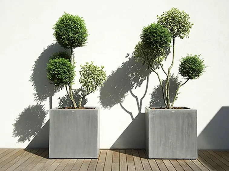 Elegante vaso grigio