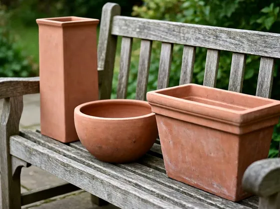 Esempio di vasi in terracotta di divese forme