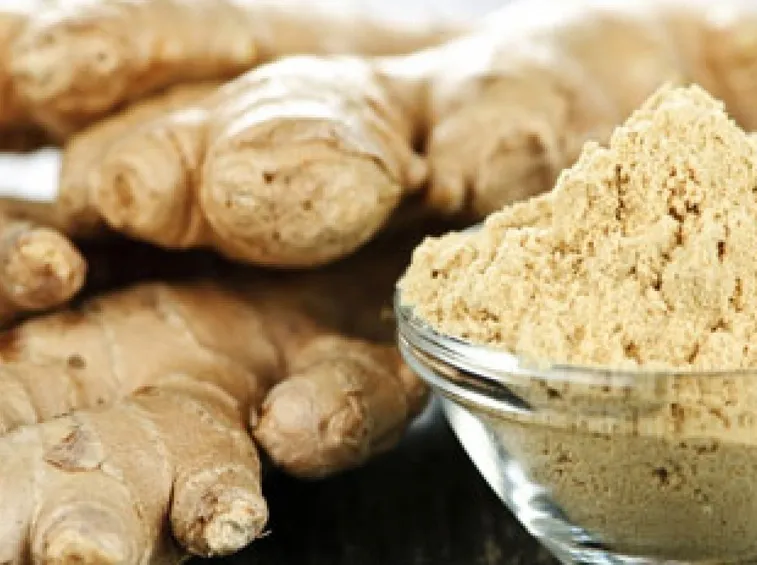 radice di zenzero tritata