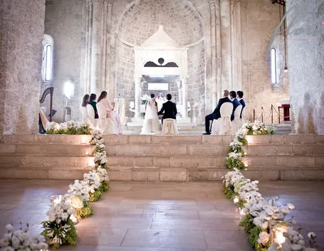 Addobbi matrimonio in bianco