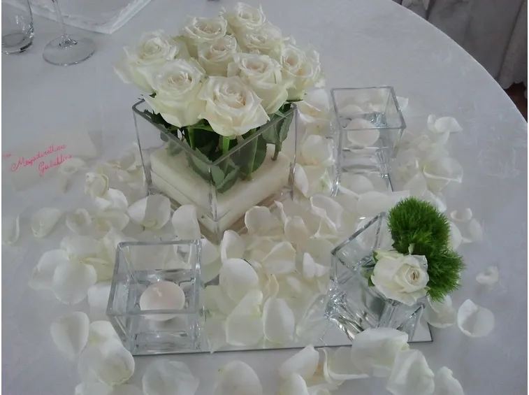 Allestimento floreale con rose