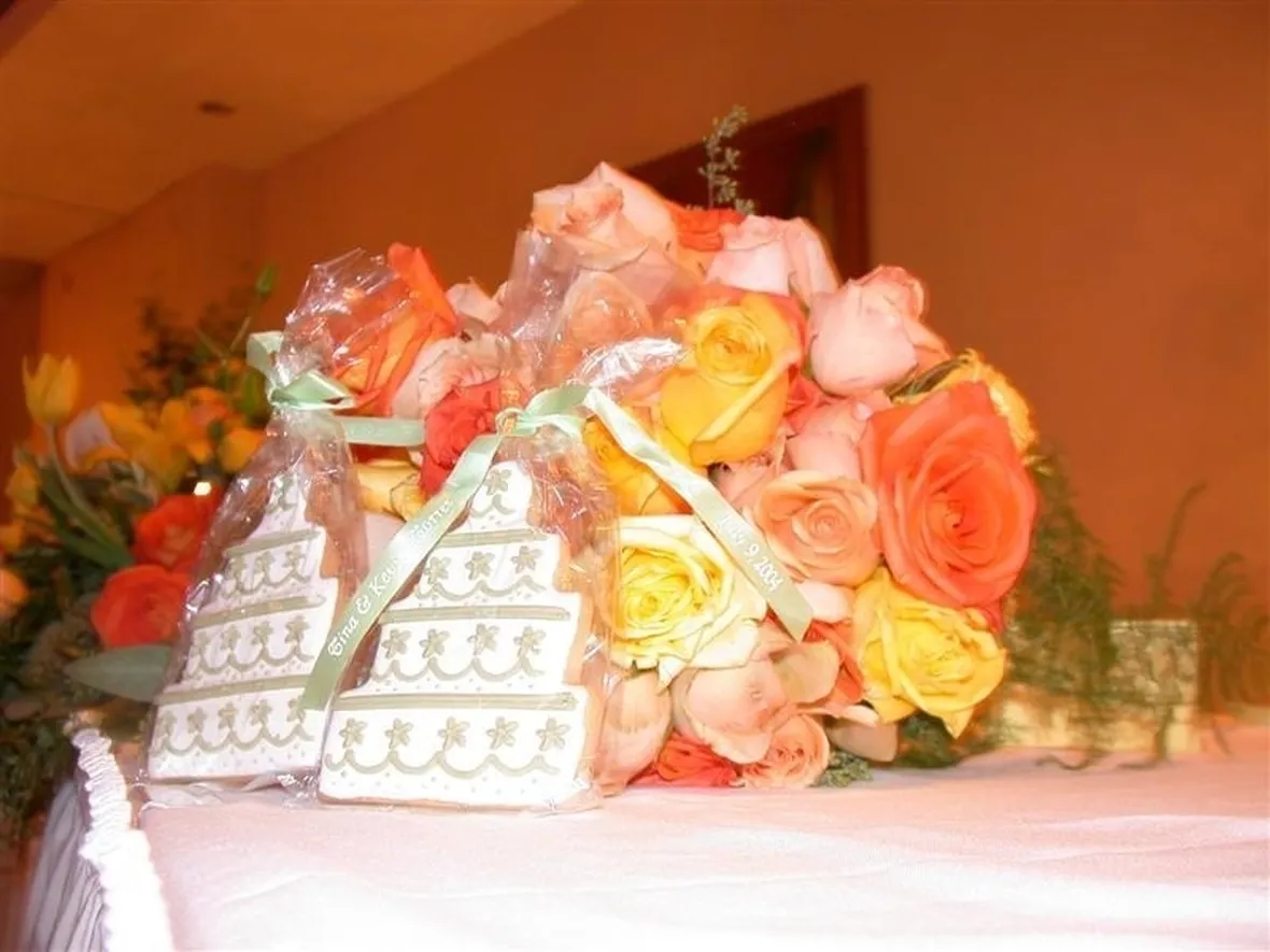 Decorazione floreale da tavolo