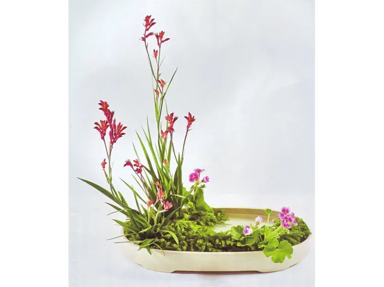 Raffigurazione di una composizione floreale simbolica