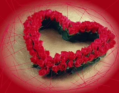 romantica composizione di fiori
