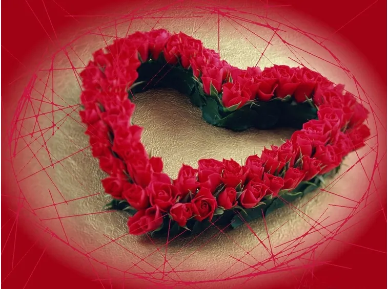 romantica composizione di fiori