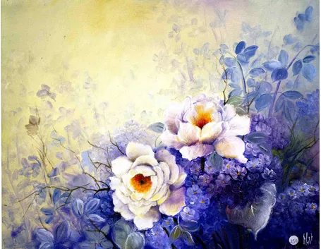 Quadro floreale in stile classico