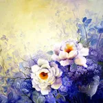 Quadro floreale in stile classico