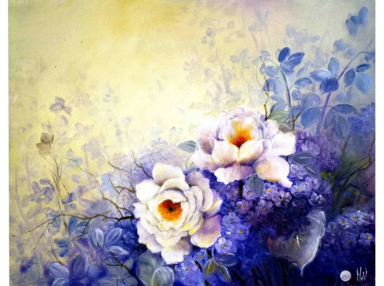 Quadro floreale in stile classico