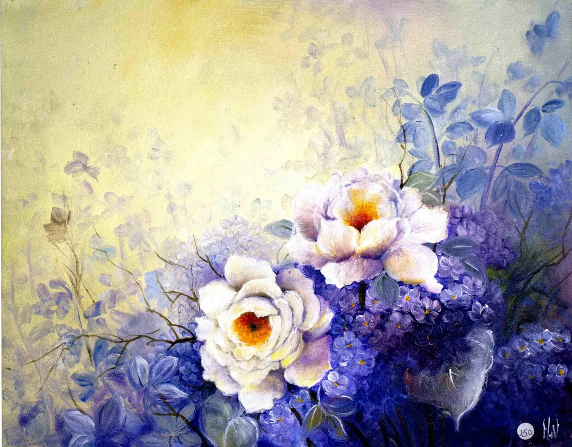 Quadro floreale in stile classico