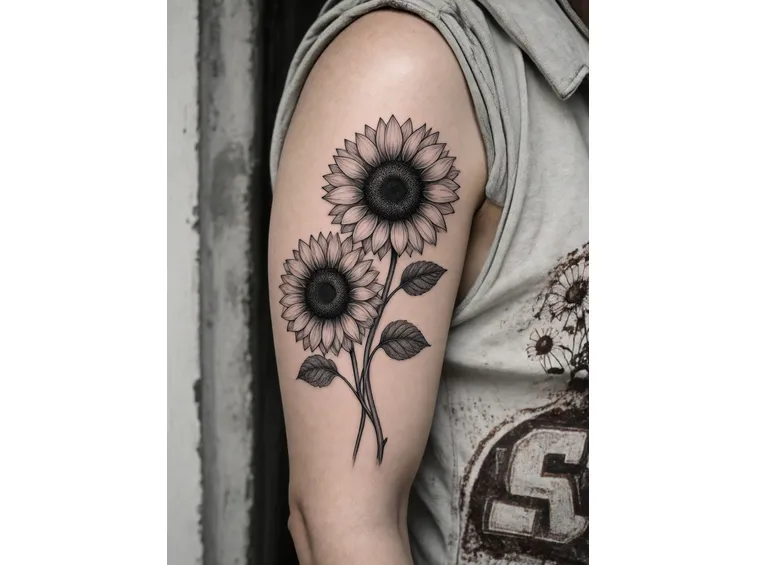 Tatuaggio girasole