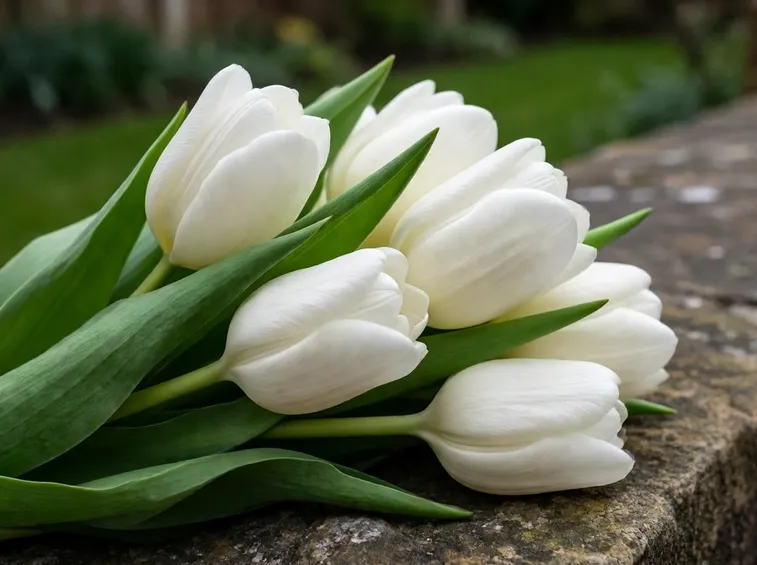 Bouquet di Tulipani Bianchi