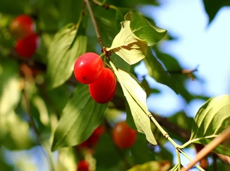 Albero con fiori bianhi