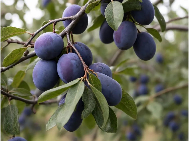 Un esempio di susino con frutti