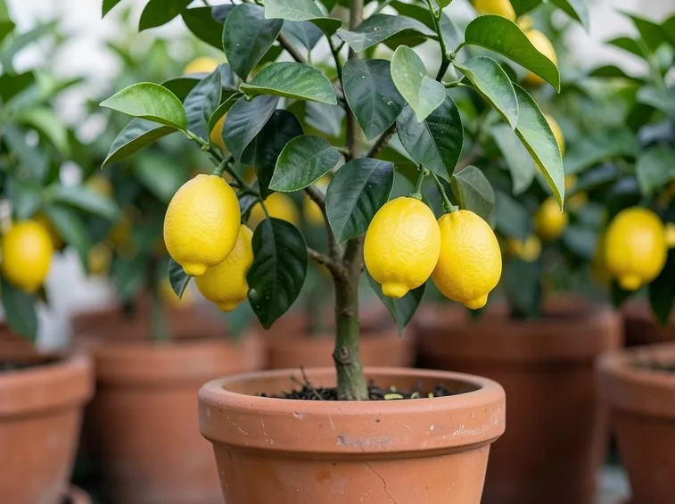 Limone in vaso