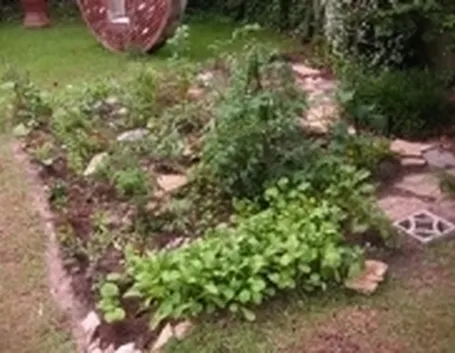 giardino curato con calcio